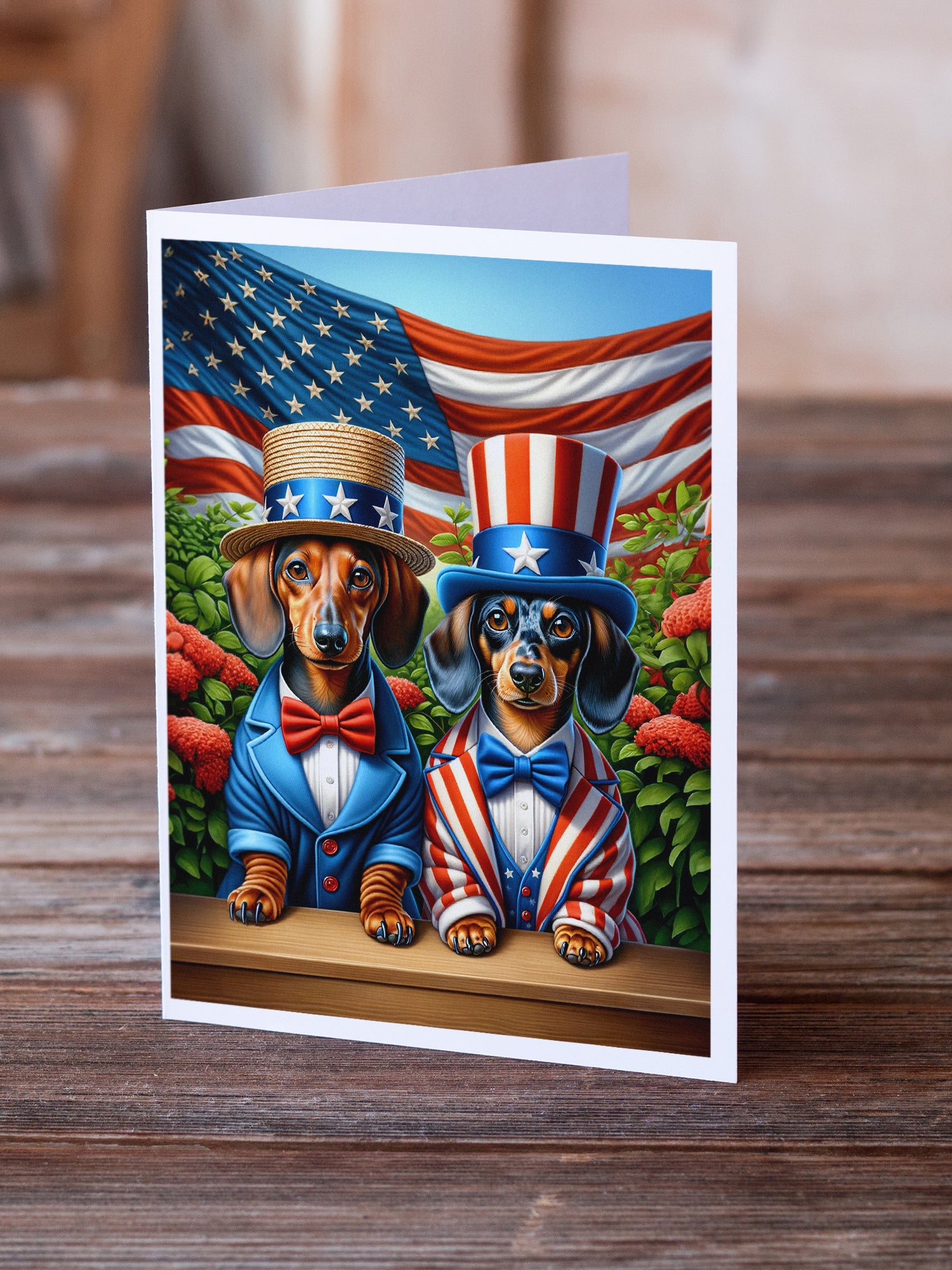 Buy this All American Dachshund Greeting Cards Pack of 8