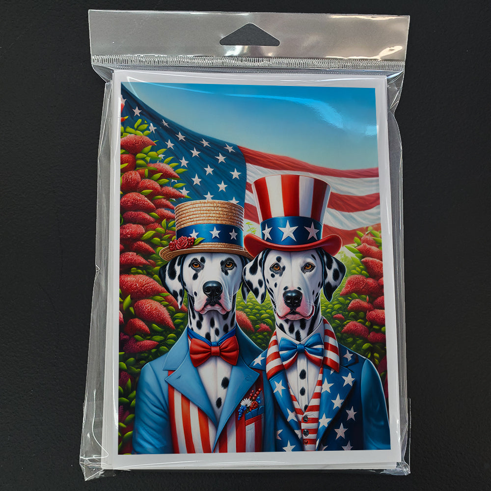 All American Dalmatian Greeting Cards Pack of 8