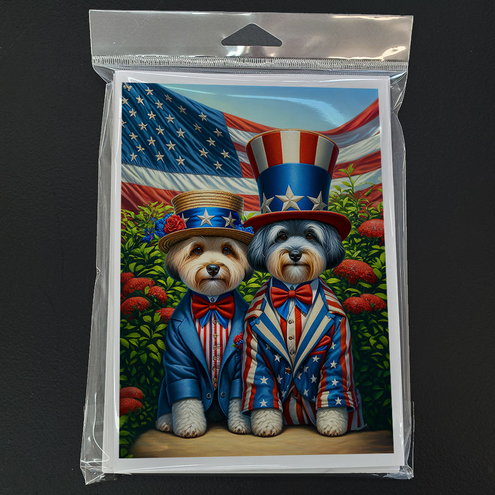 All American Dandie Dinmont Terrier Greeting Cards Pack of 8