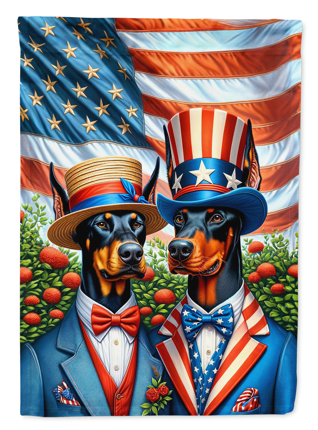 Buy this All American Doberman Pinscher House Flag