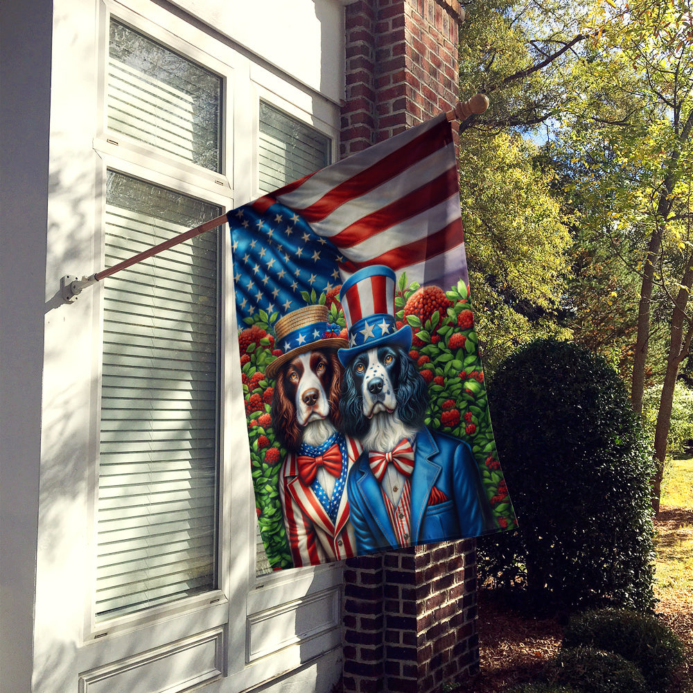 All American English Springer Spaniel House Flag