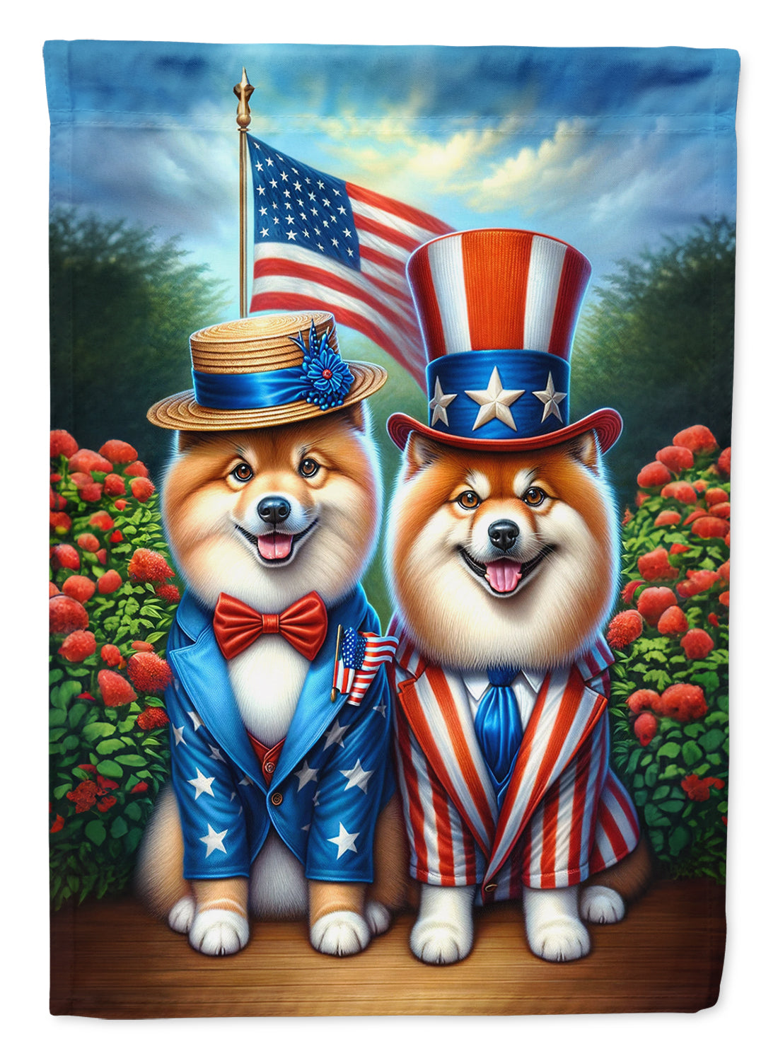 Buy this All American Finnish Spitz House Flag