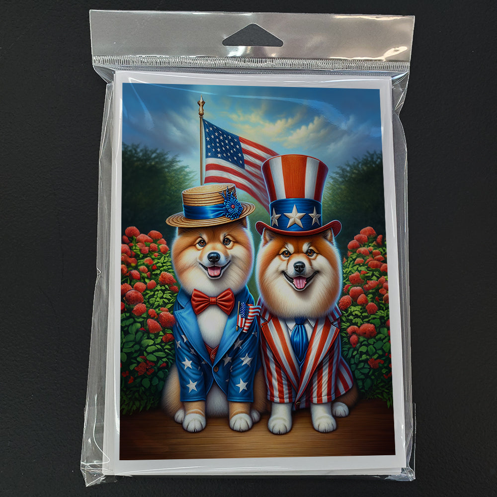 All American Finnish Spitz Greeting Cards Pack of 8