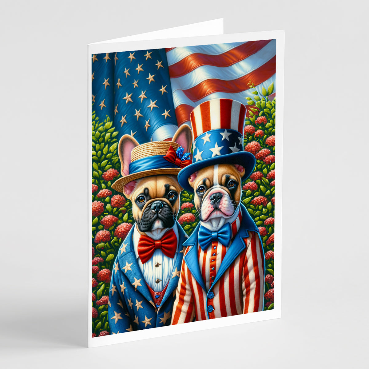 Buy this All American French Bulldog Greeting Cards Pack of 8