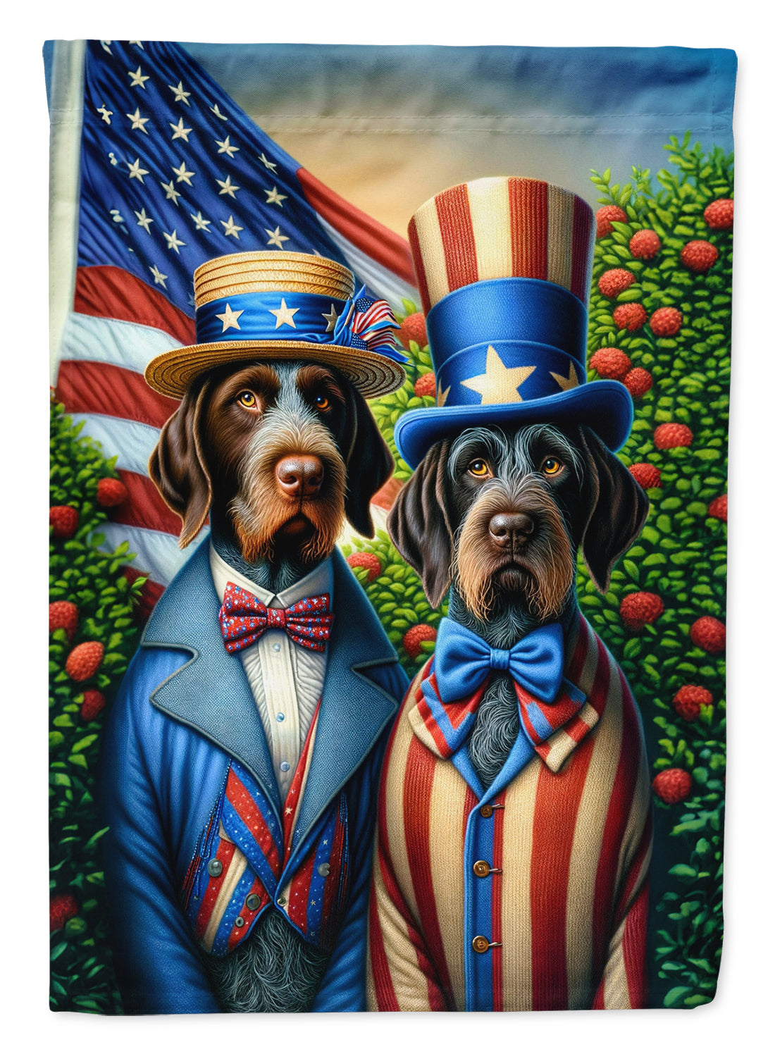 Buy this All American German Wirehaired Pointer House Flag