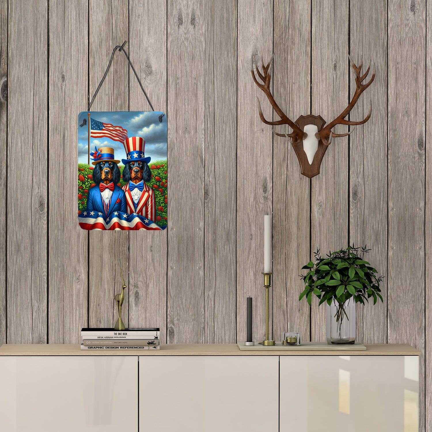 All American Gordon Setter Wall or Door Hanging Prints