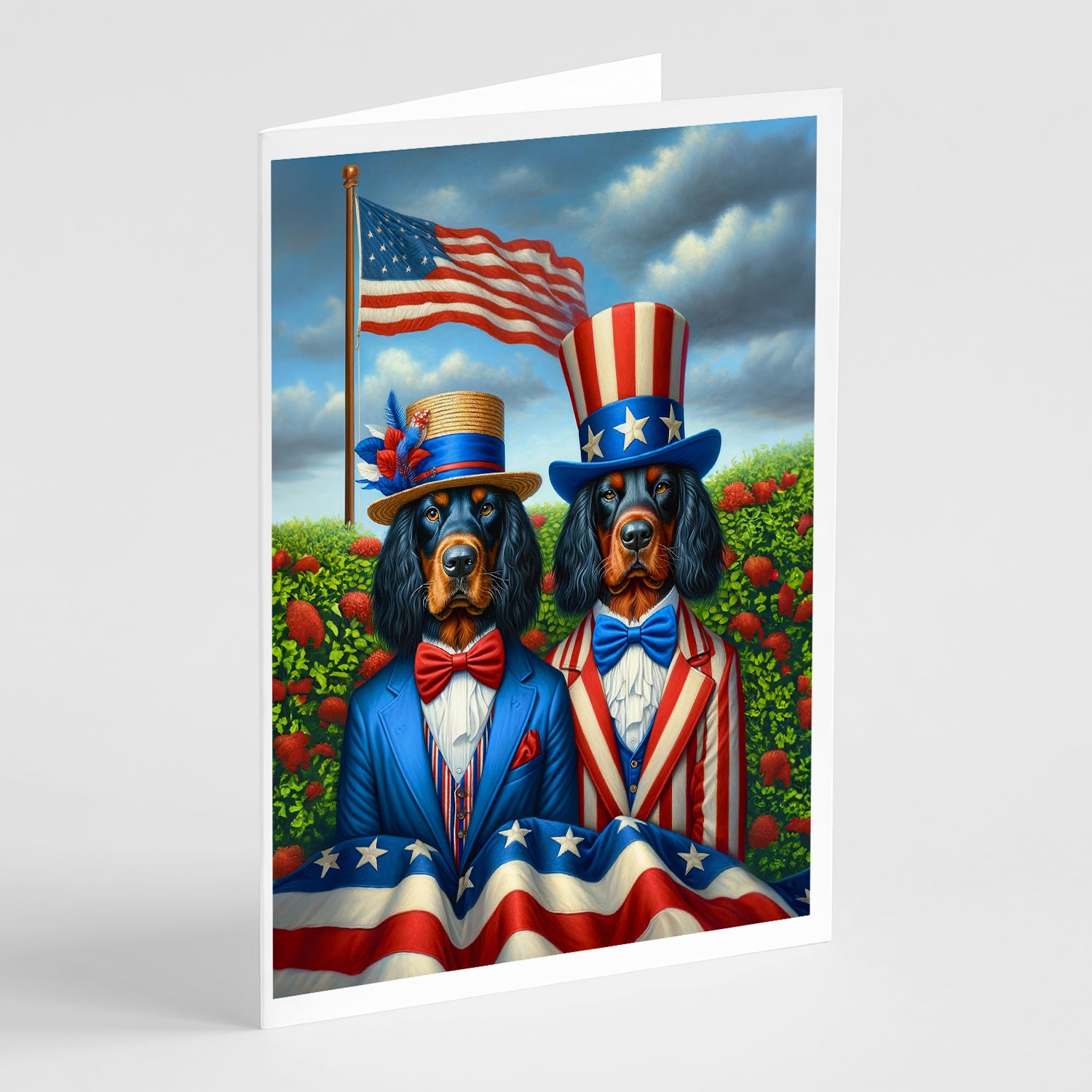 Buy this All American Gordon Setter Greeting Cards Pack of 8