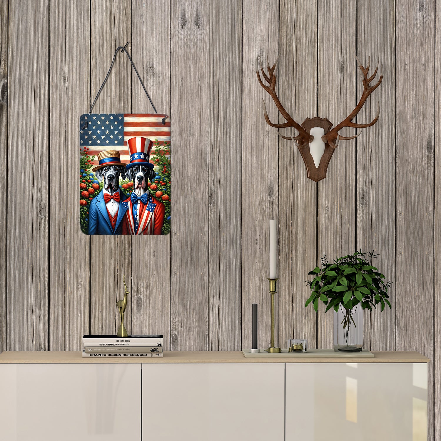 All American Great Dane Wall or Door Hanging Prints
