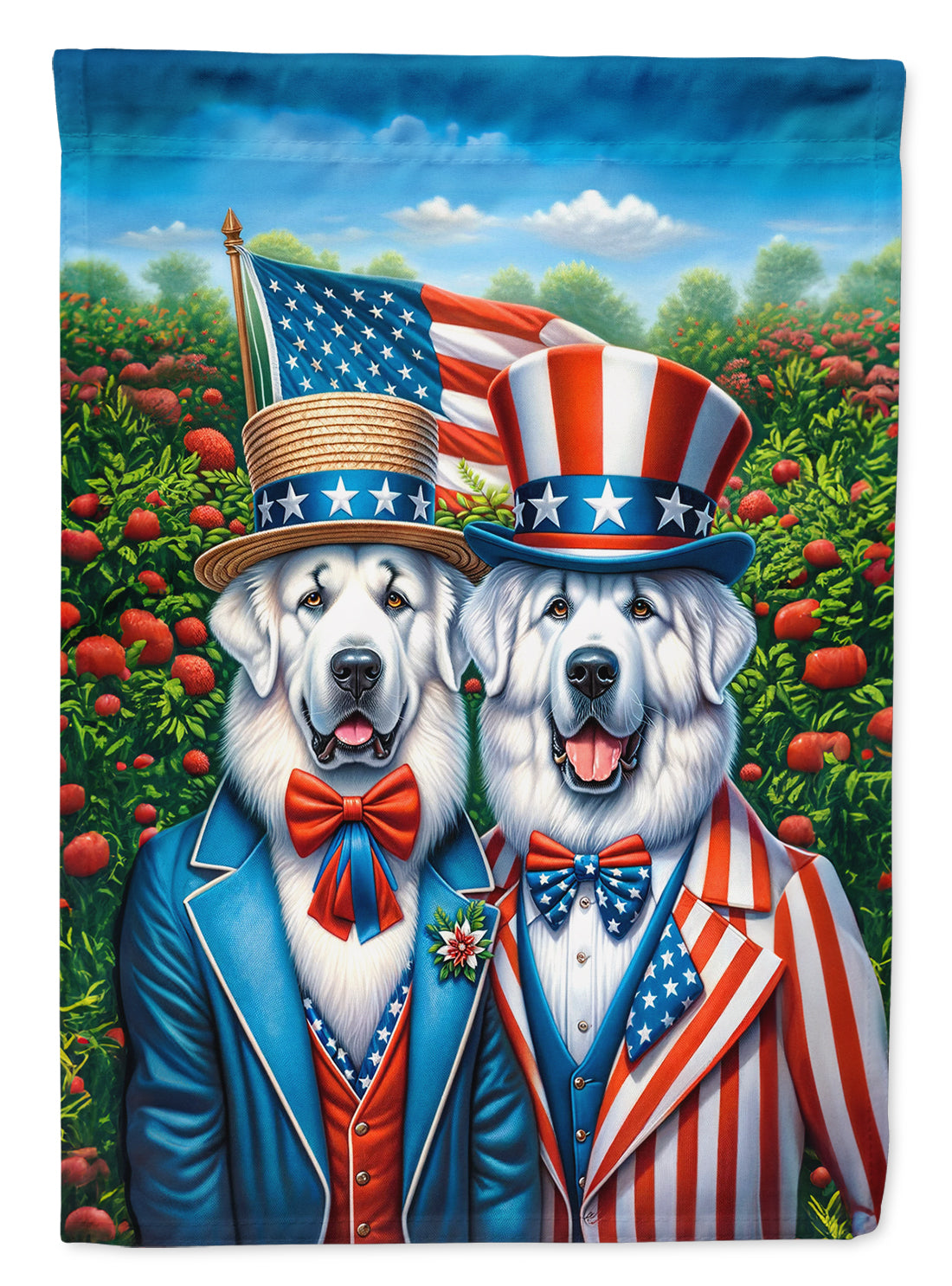 Buy this All American Great Pyrenees Garden Flag