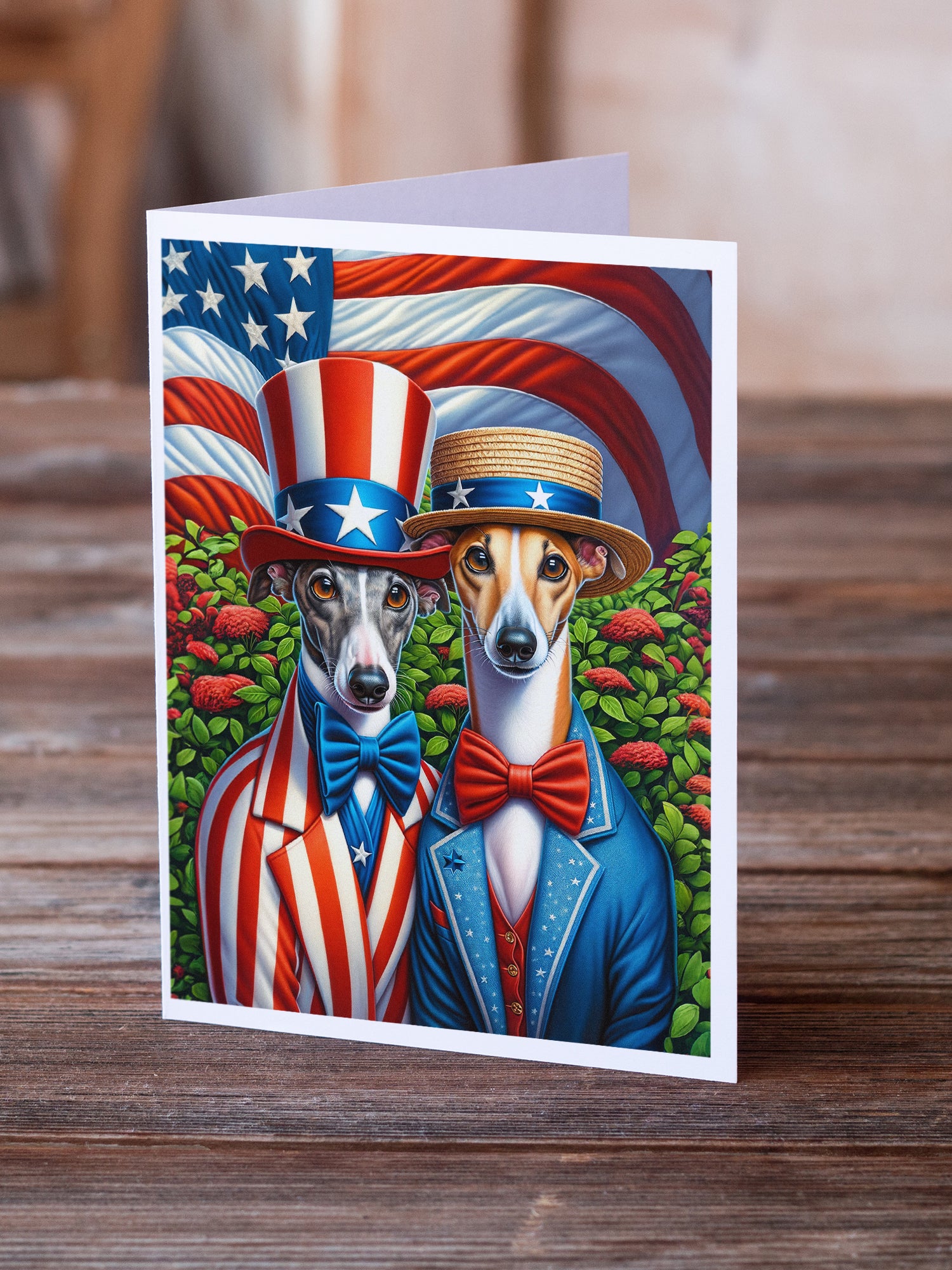 Buy this All American Greyhound Greeting Cards Pack of 8