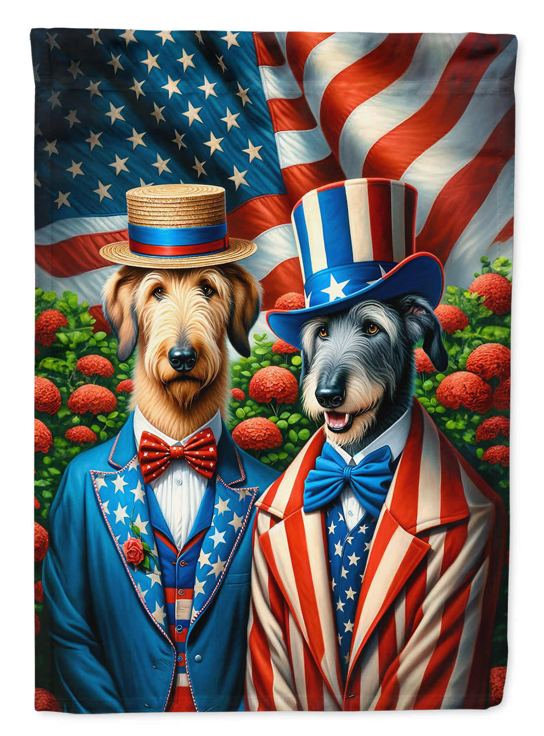 Buy this All American Irish Wolfhound Garden Flag