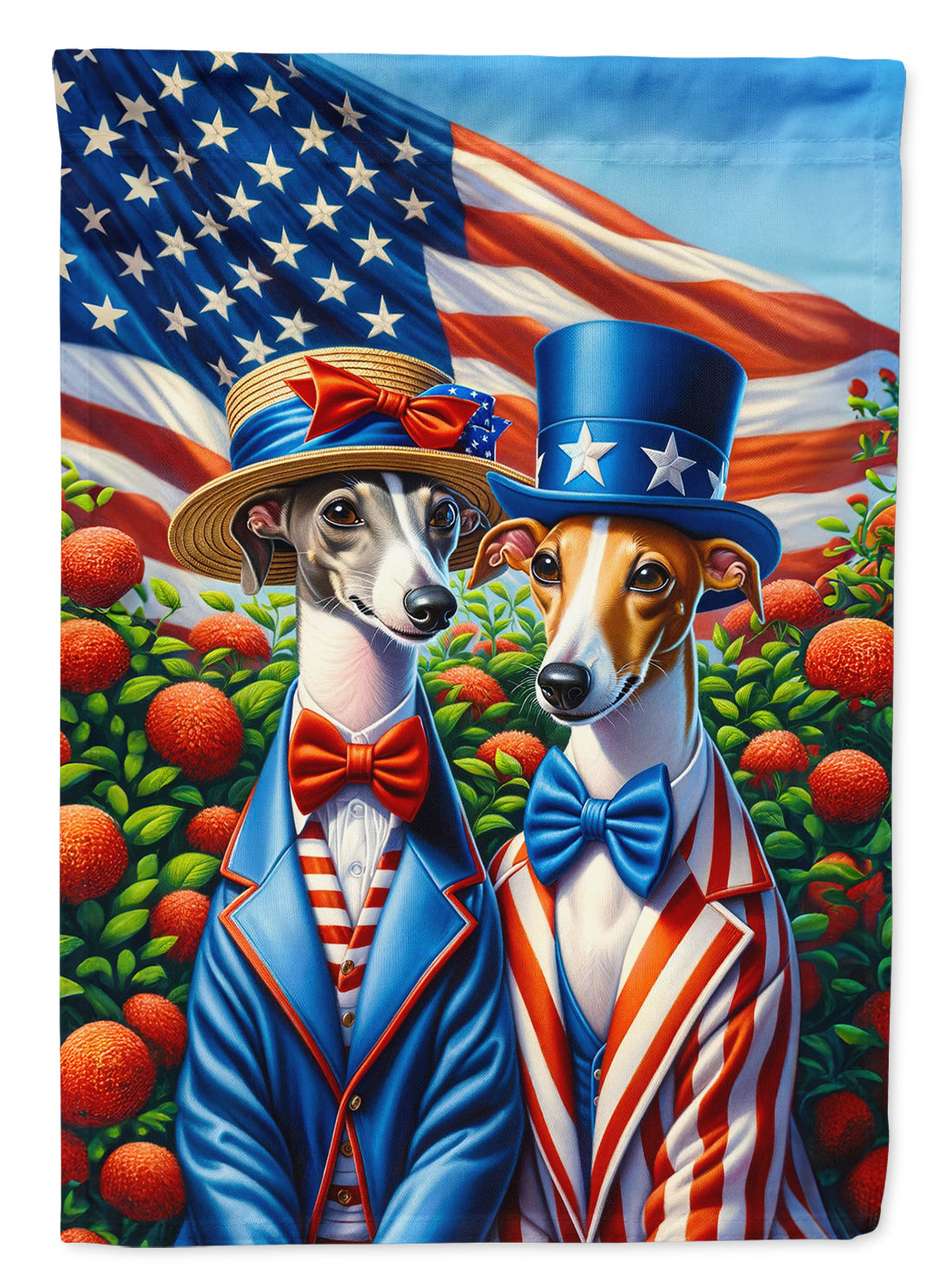 Buy this All American Italian Greyhound Garden Flag