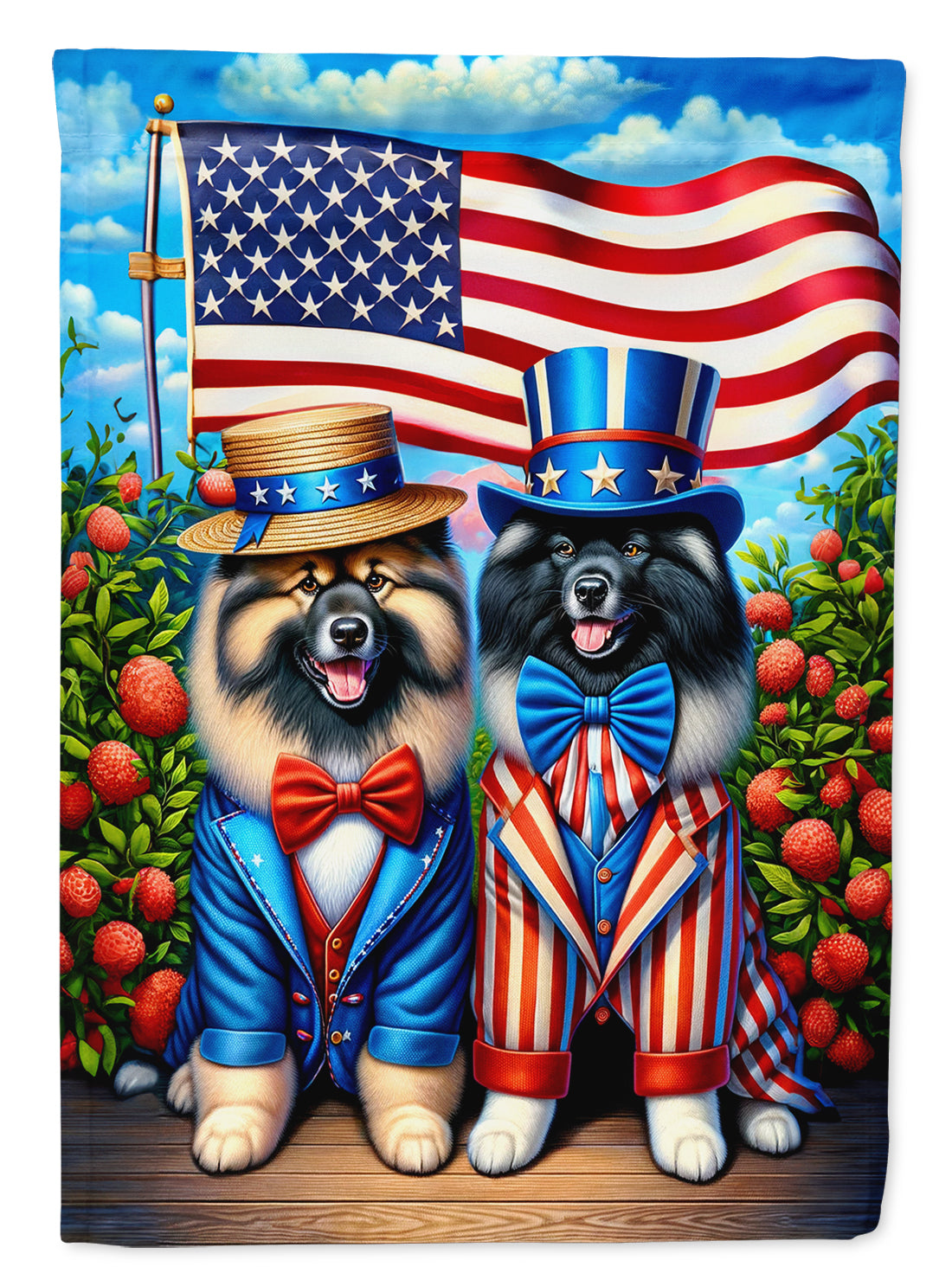 Buy this All American Keeshond House Flag