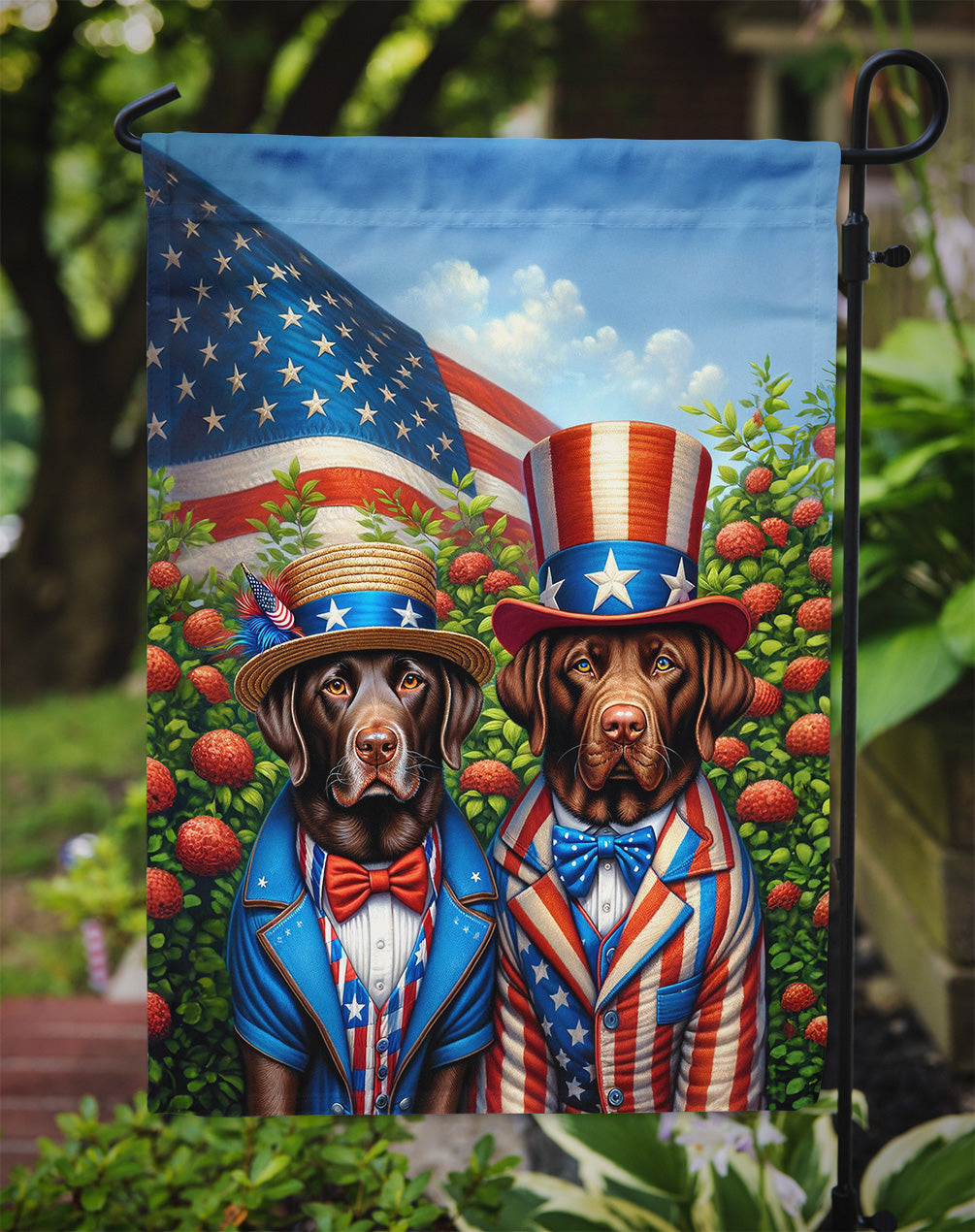 All American Labrador Retriever Garden Flag