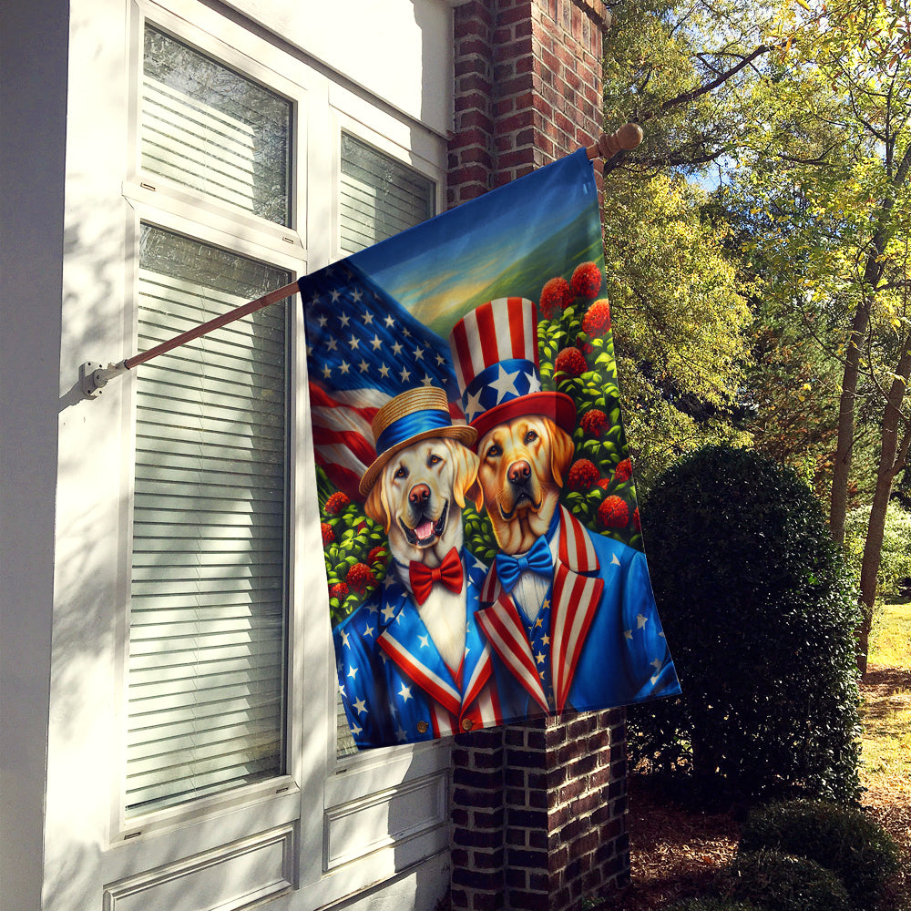 All American Labrador Retriever House Flag