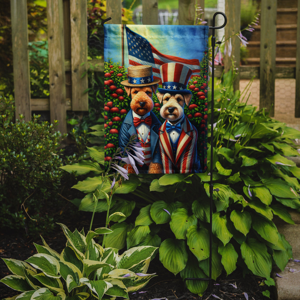 All American Lakeland Terrier Garden Flag