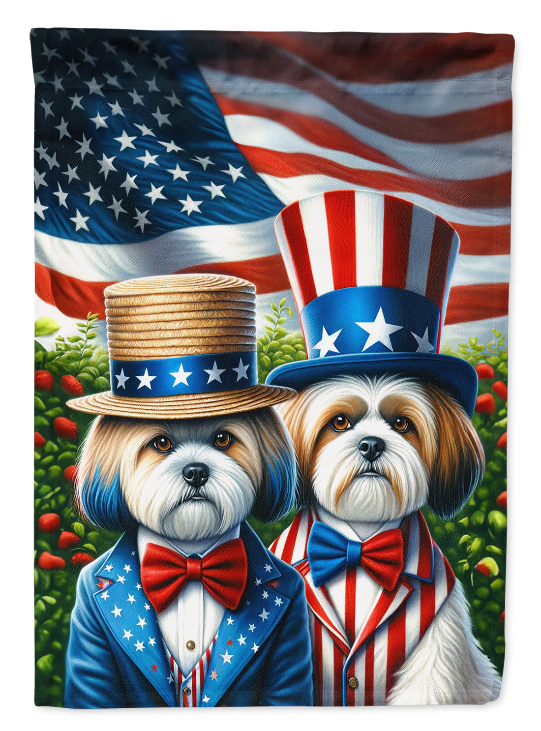 Buy this All American Lhasa Apso House Flag
