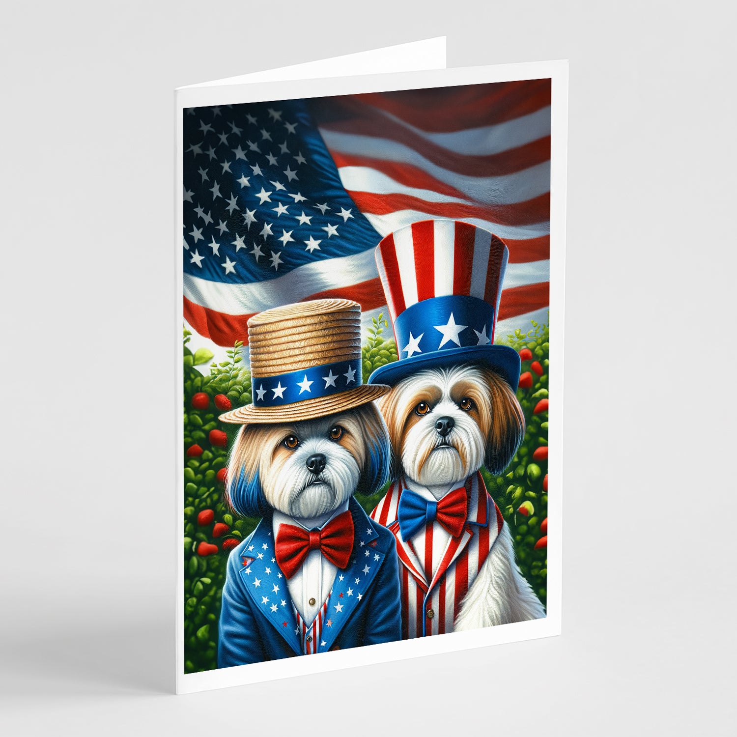 Buy this All American Lhasa Apso Greeting Cards Pack of 8
