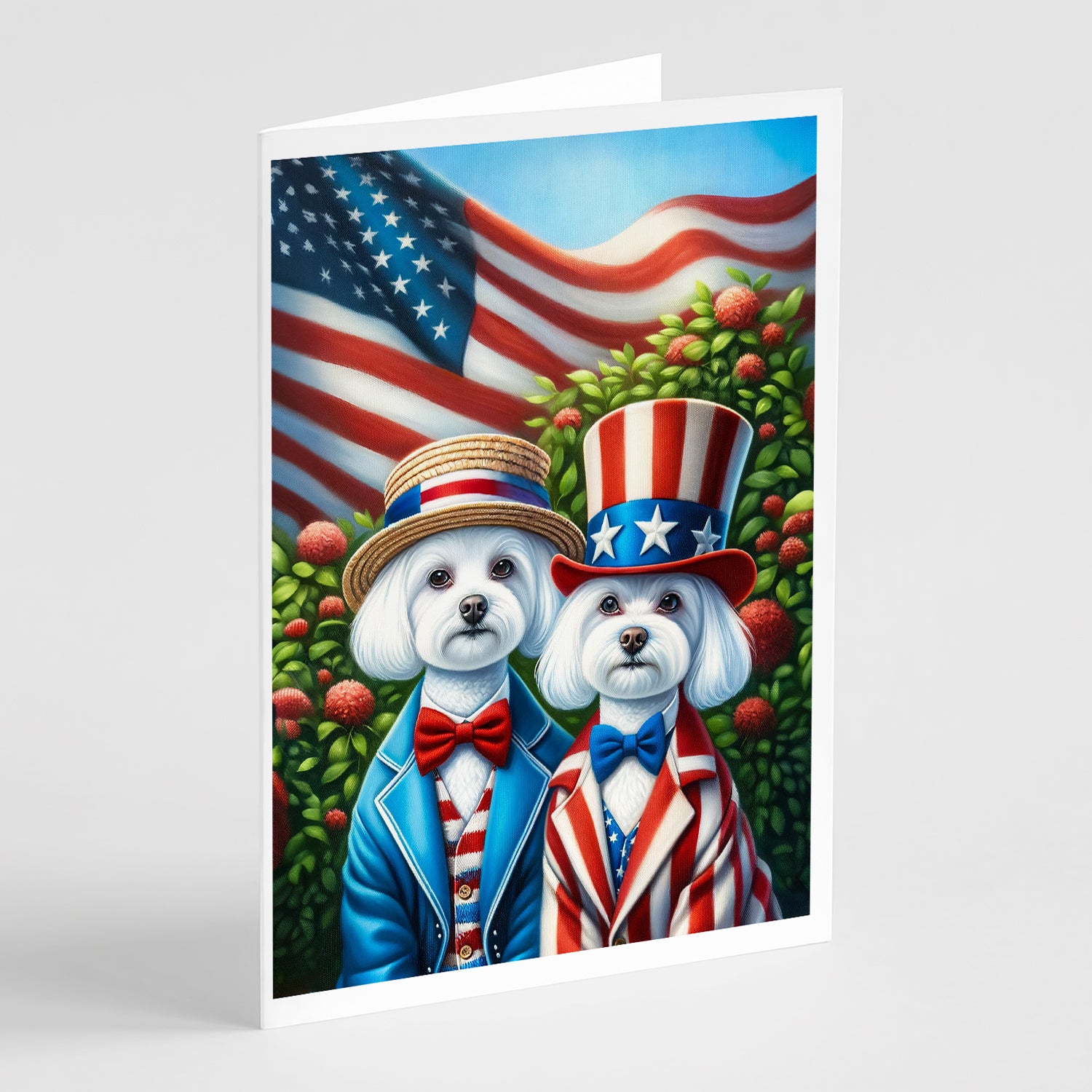 Buy this All American Maltese Greeting Cards Pack of 8