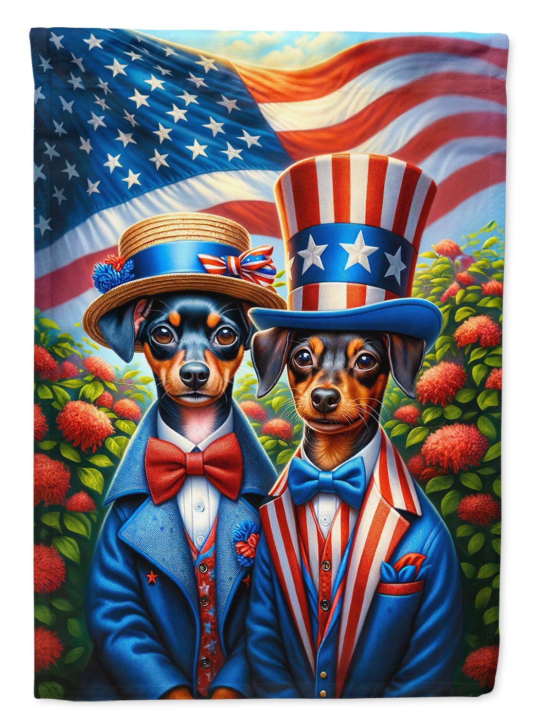 Buy this All American Miniature Pinscher House Flag