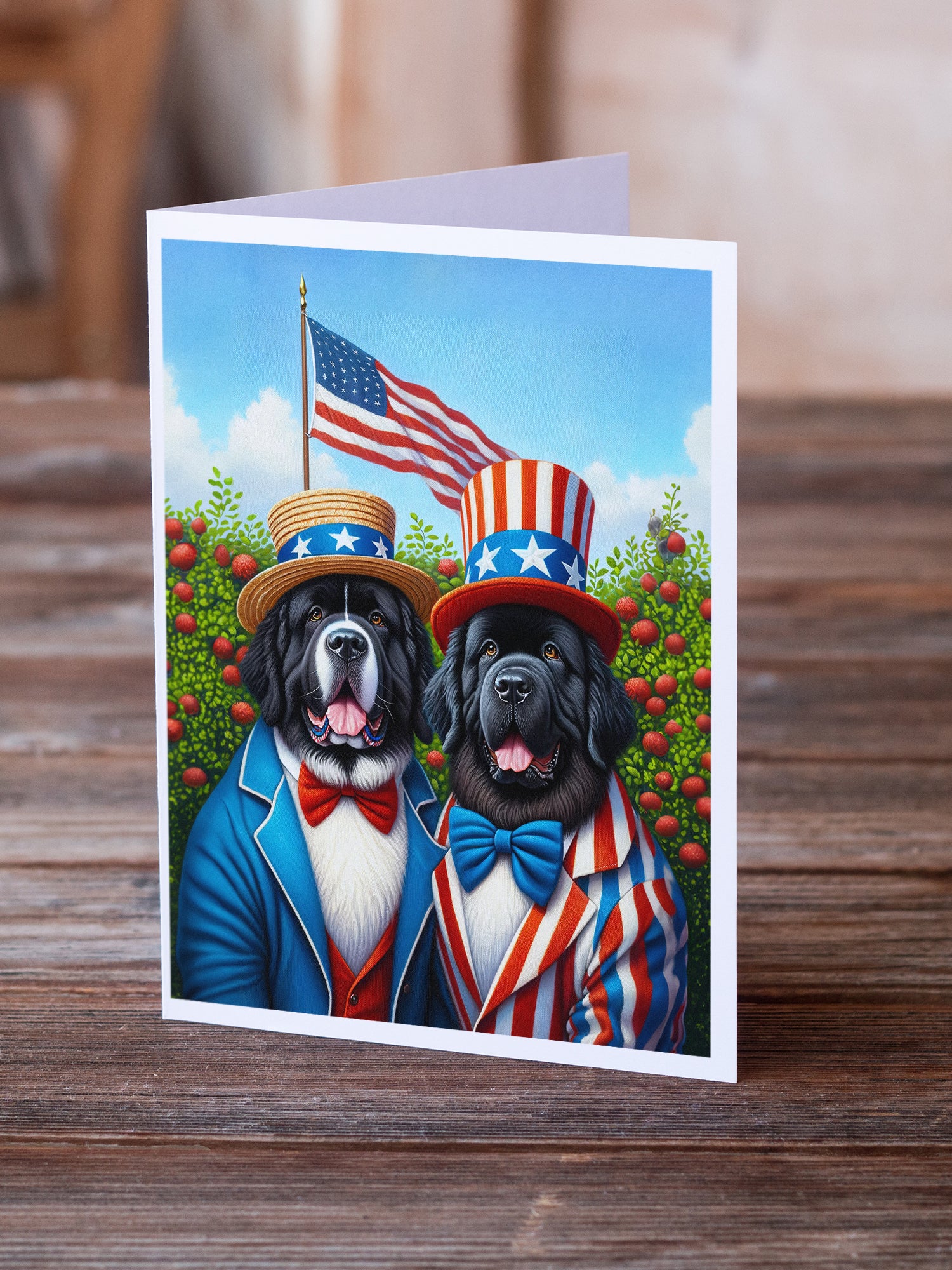 Buy this All American Newfoundland Greeting Cards Pack of 8