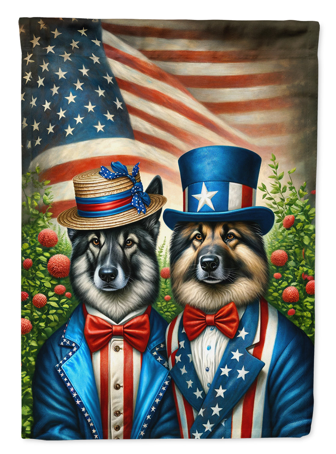 Buy this All American Norwegian Elkhound House Flag