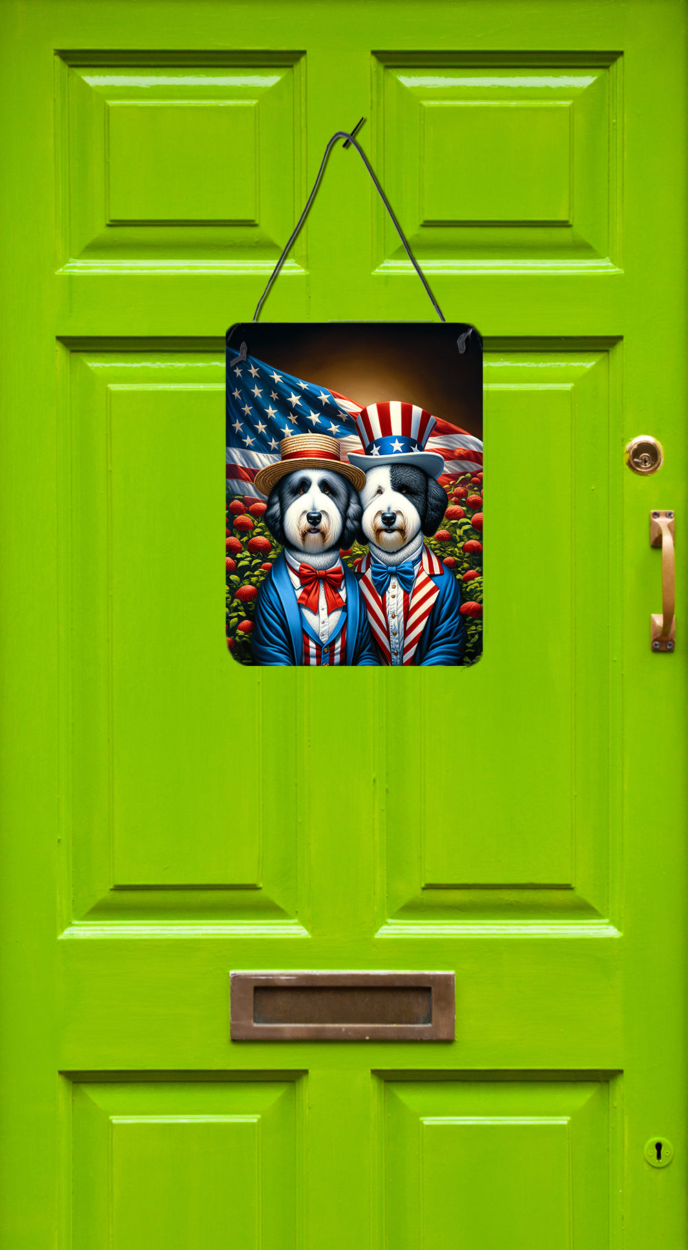 Buy this All American Old English Sheepdog Wall or Door Hanging Prints