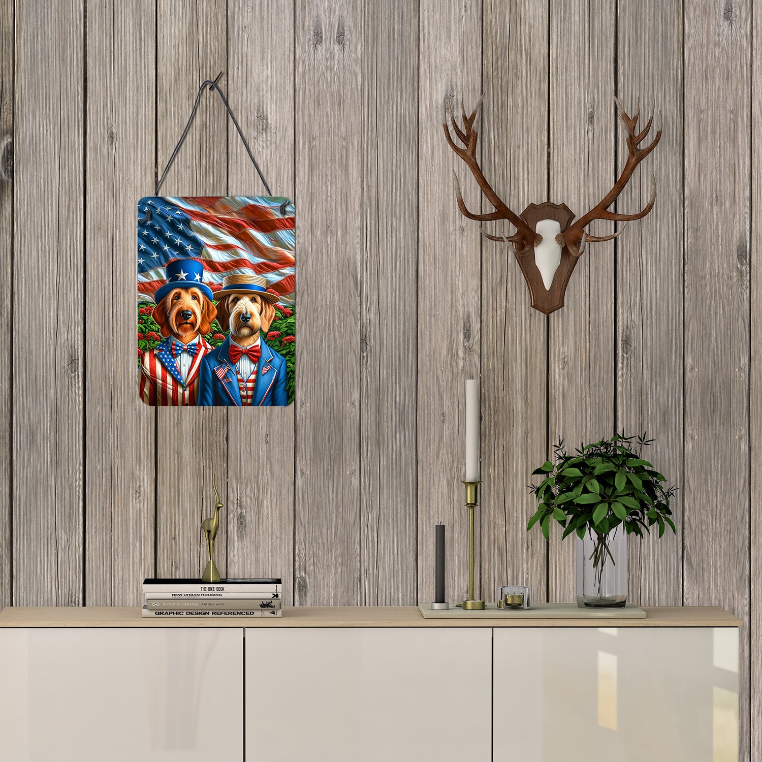 All American Otterhound Wall or Door Hanging Prints