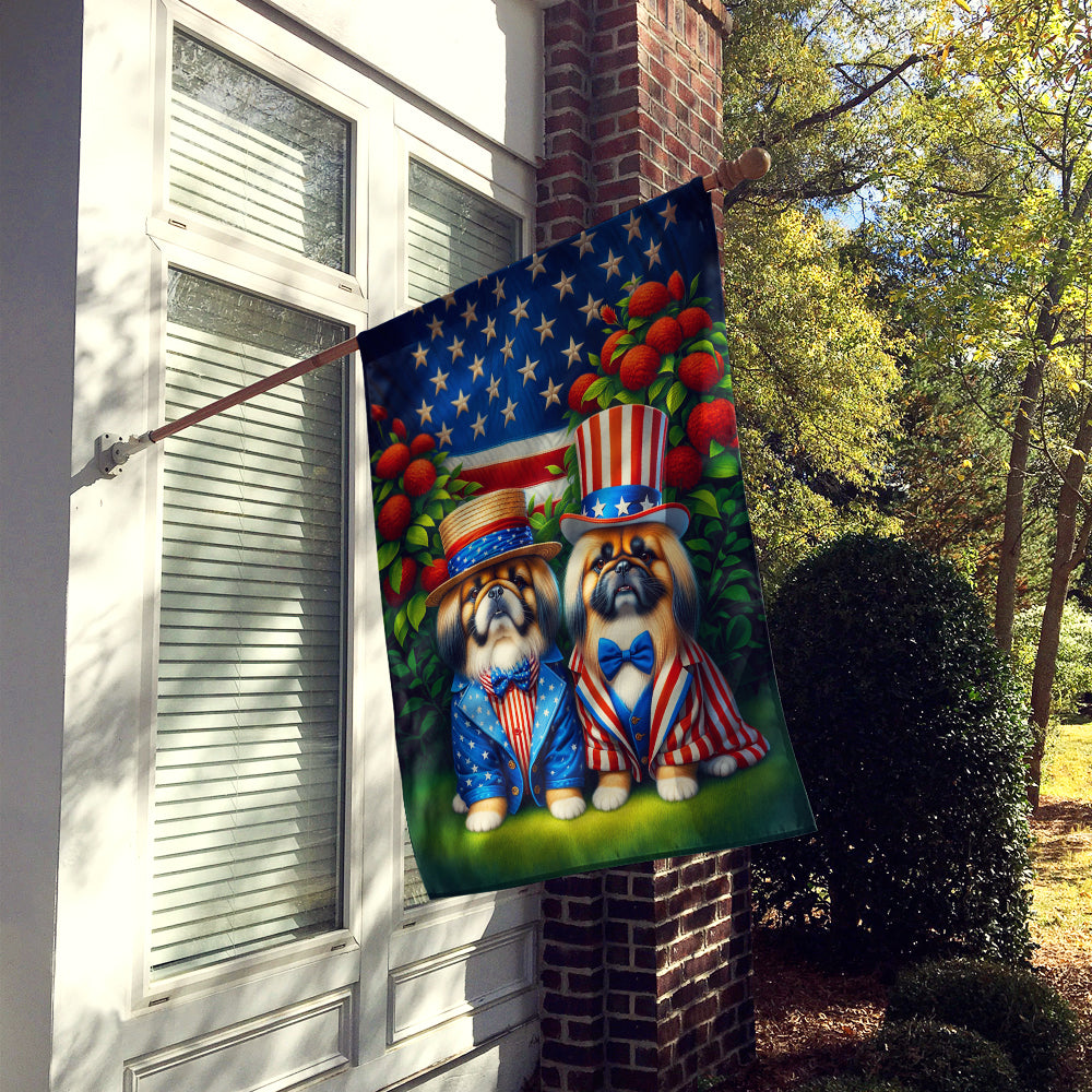 All American Pekingese House Flag