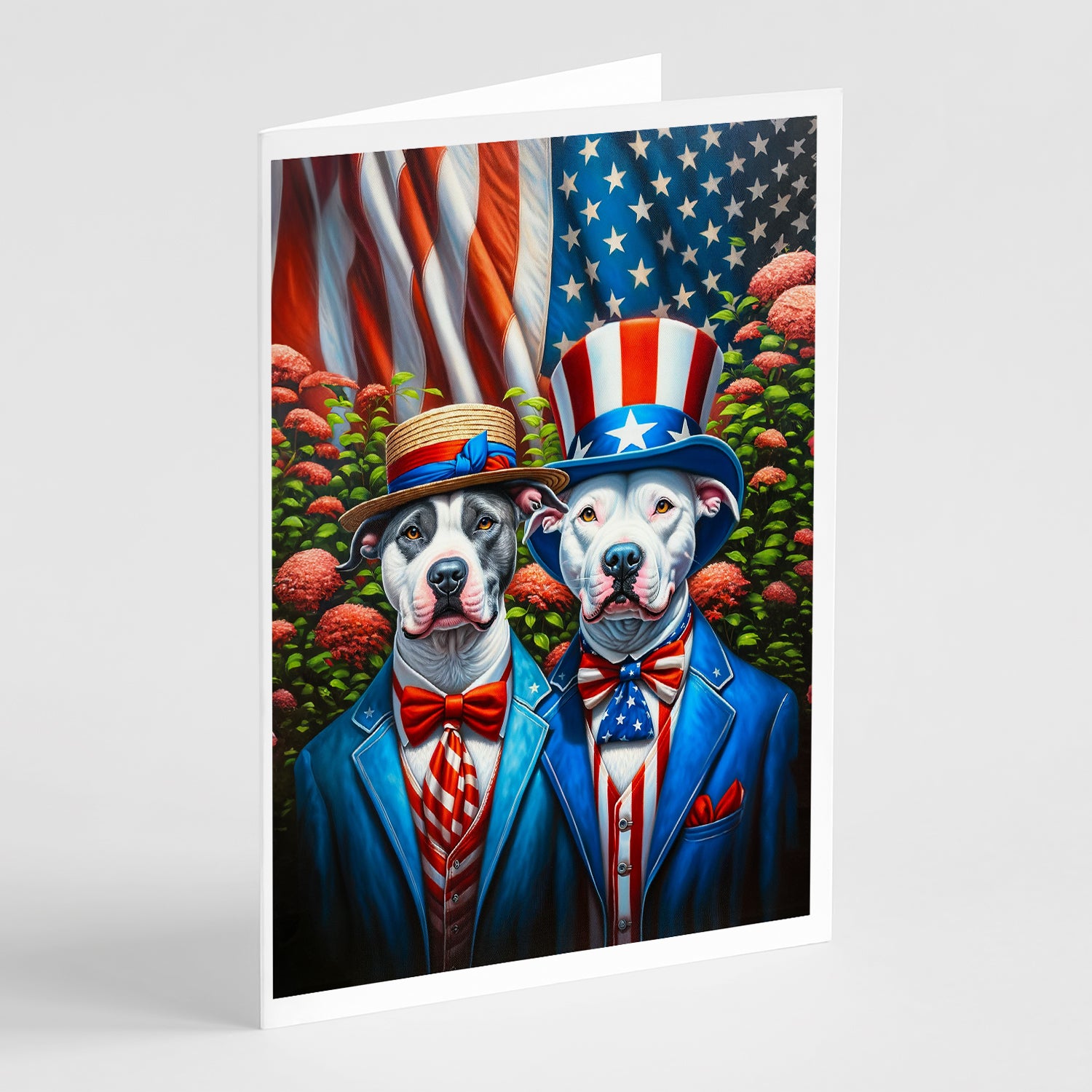 Buy this All American Pit Bull Terrier Greeting Cards Pack of 8