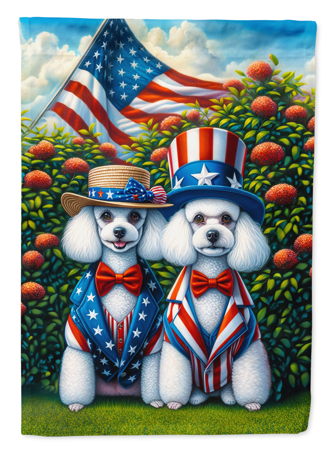 Buy this All American Poodle Garden Flag
