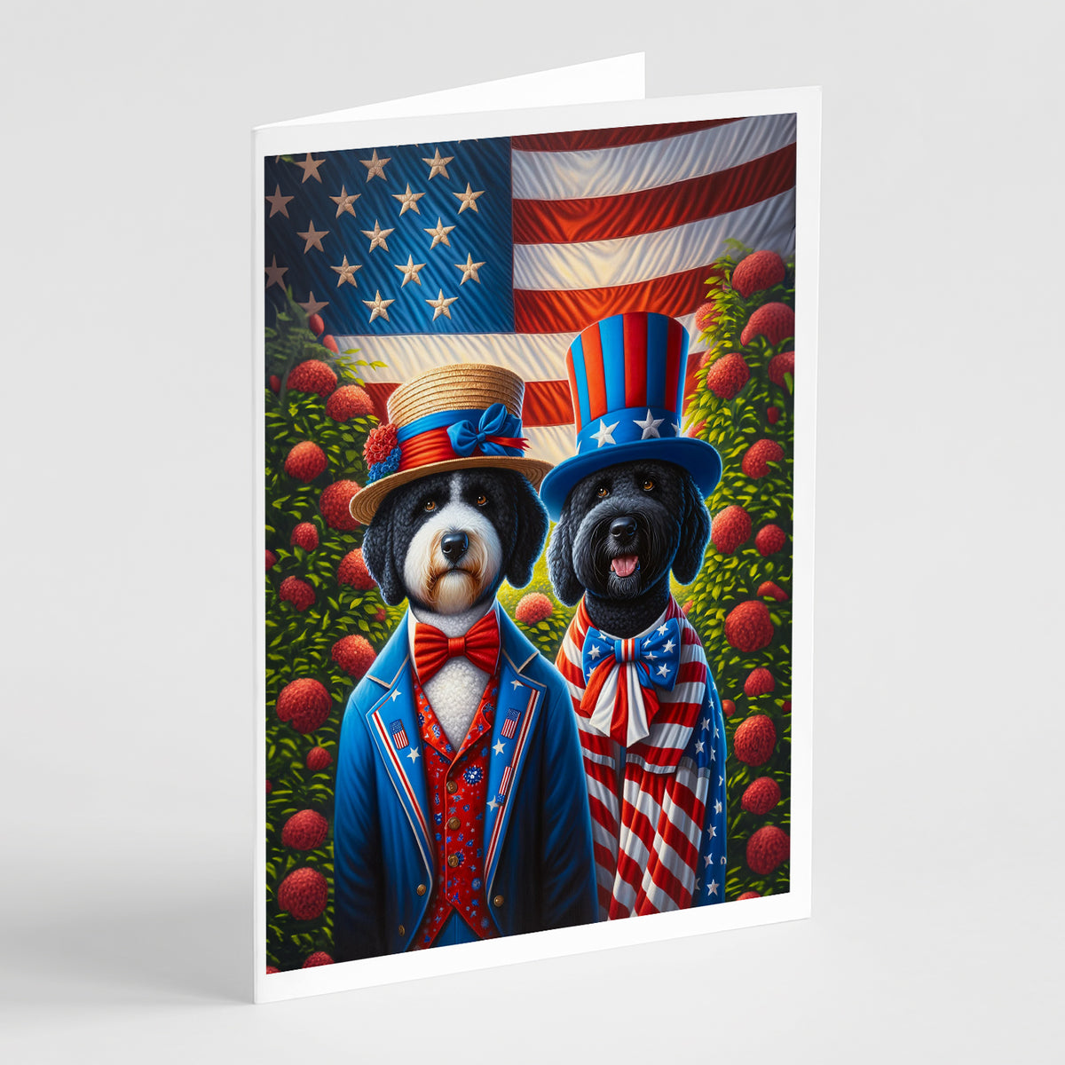 Buy this All American Portuguese Water Dog Greeting Cards Pack of 8