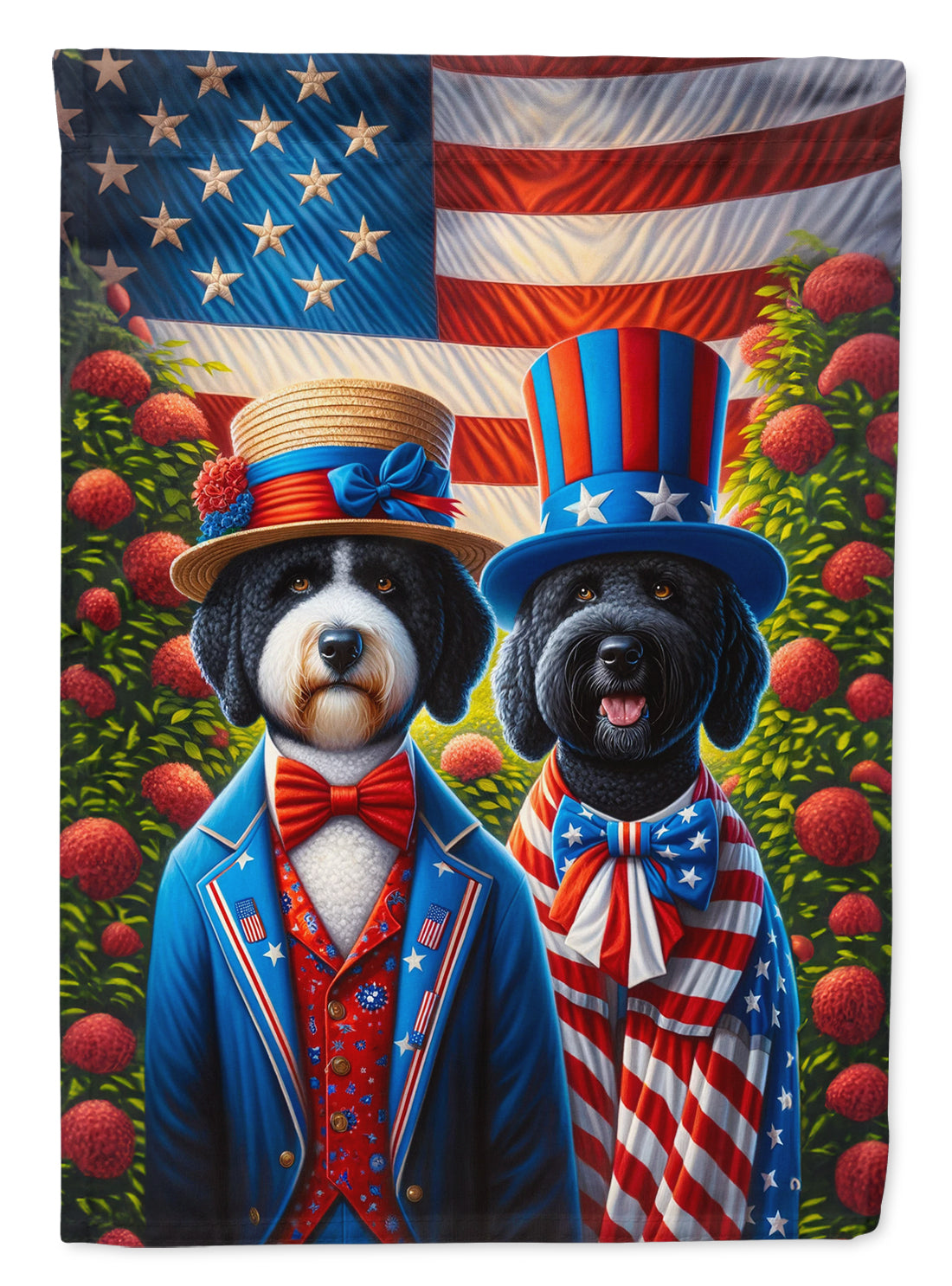 Buy this All American Portuguese Water Dog Garden Flag