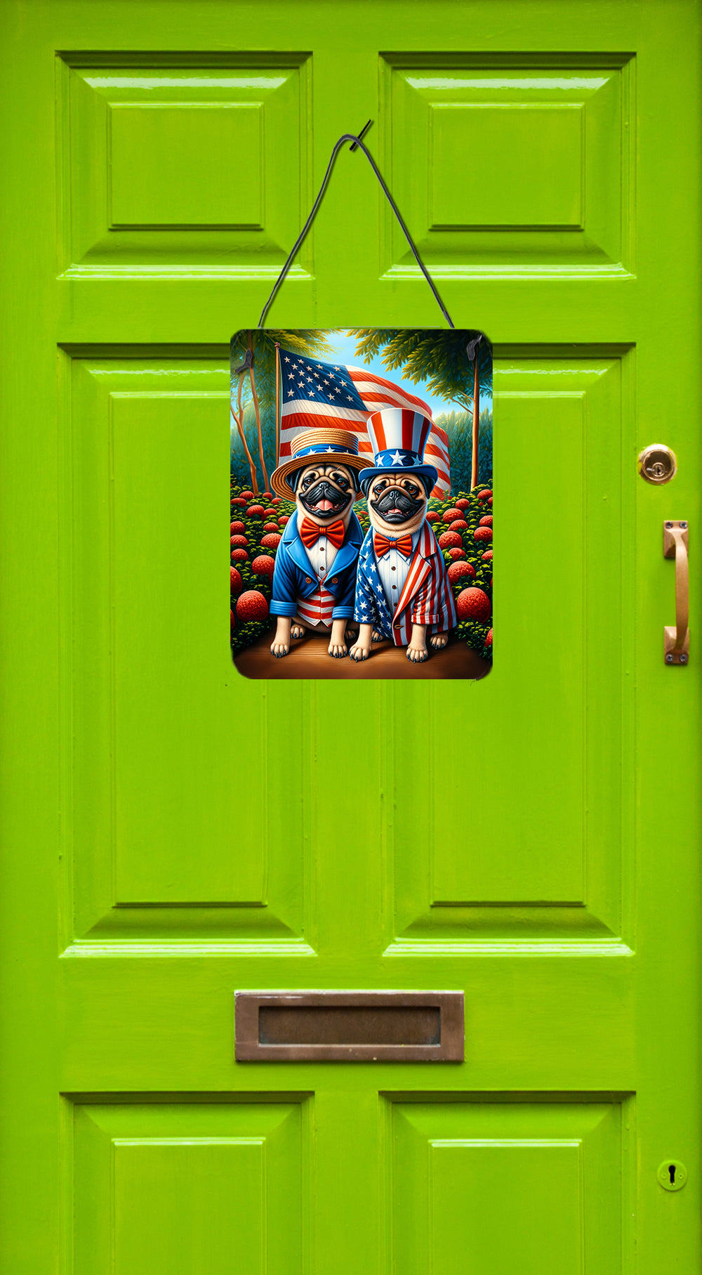 Buy this All American Pug Wall or Door Hanging Prints
