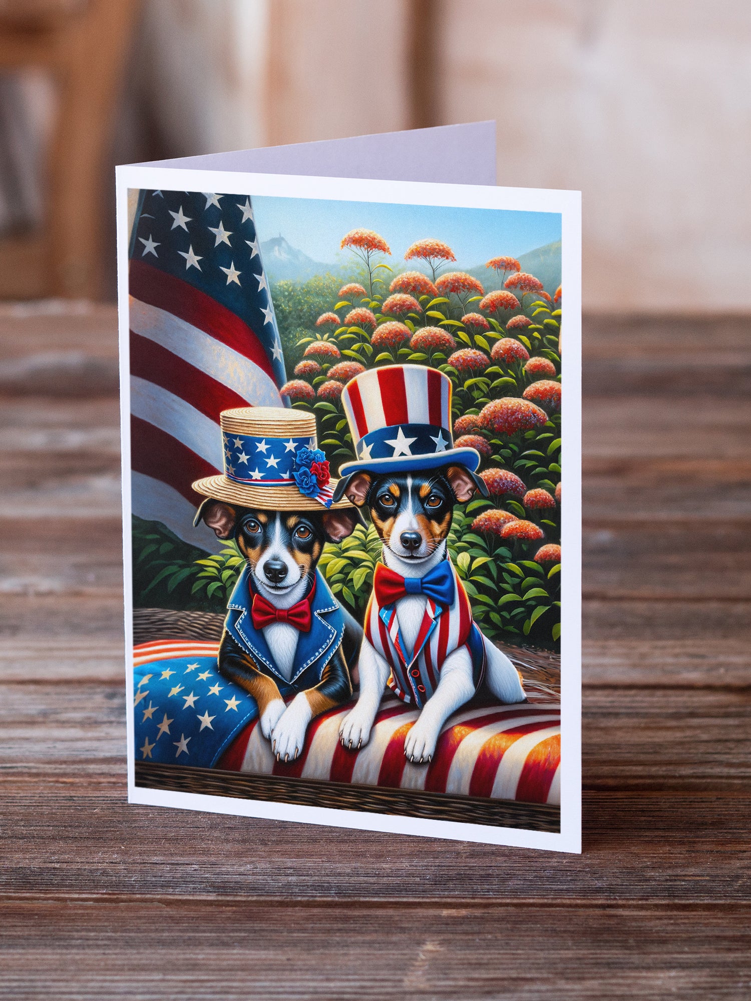 Buy this All American Rat Terrier Greeting Cards Pack of 8
