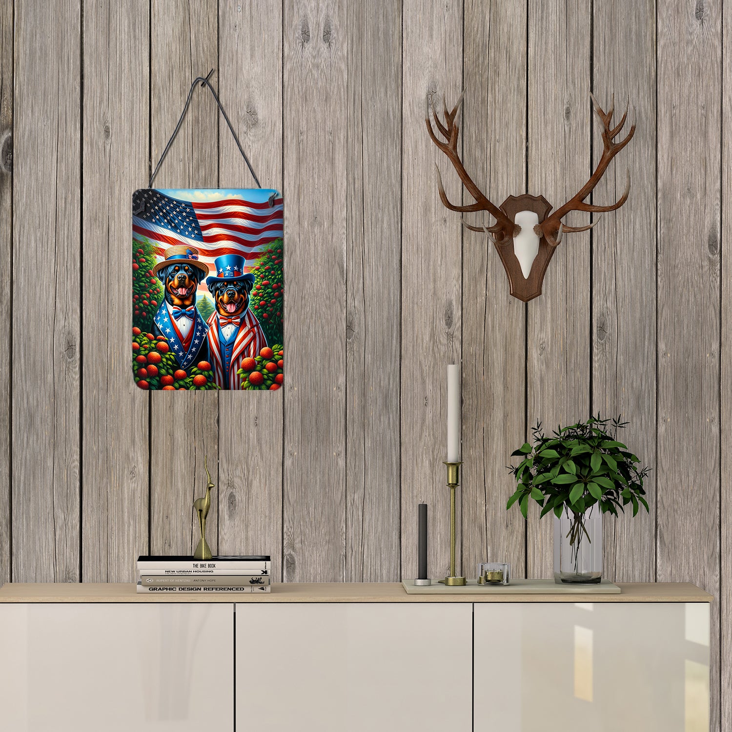 All American Rottweiler Wall or Door Hanging Prints