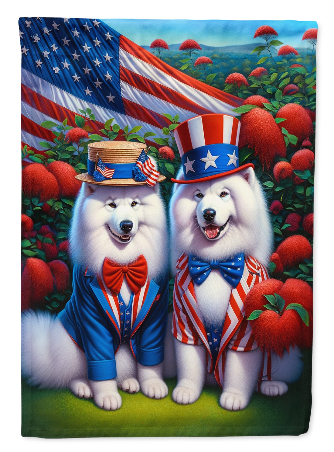 Buy this All American Samoyed House Flag