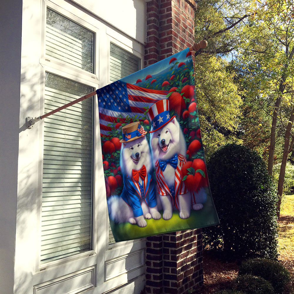 All American Samoyed House Flag