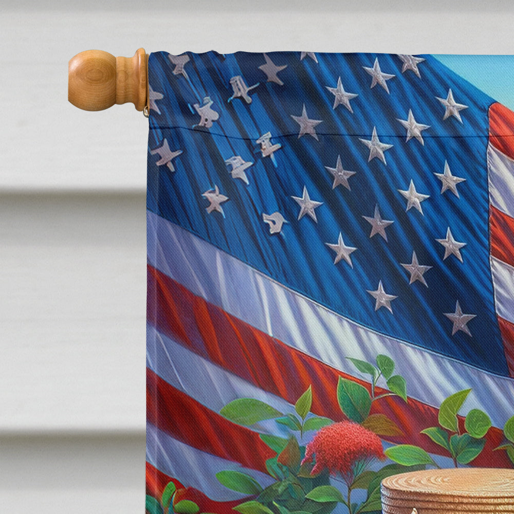 All American Samoyed House Flag