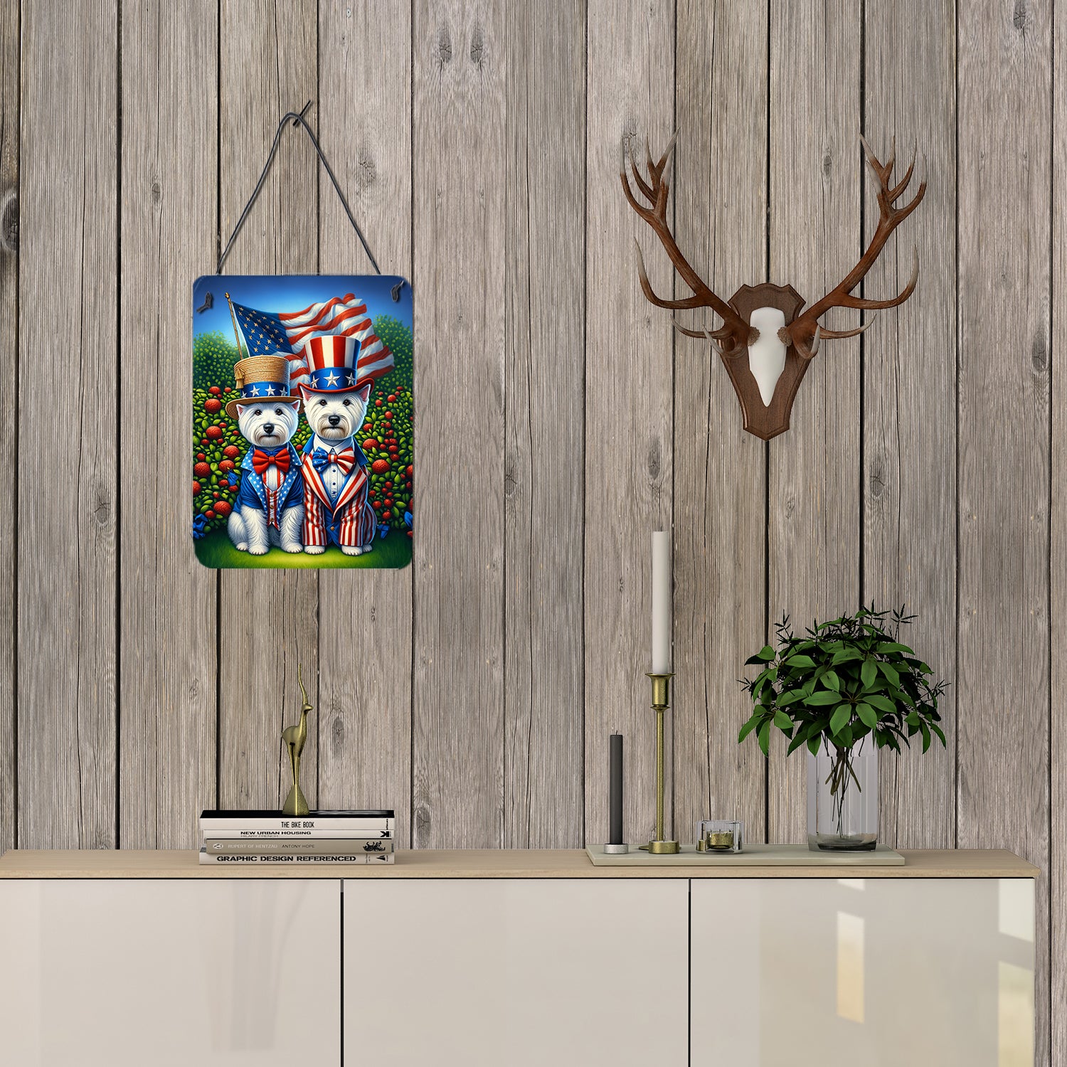 All American Westie Wall or Door Hanging Prints