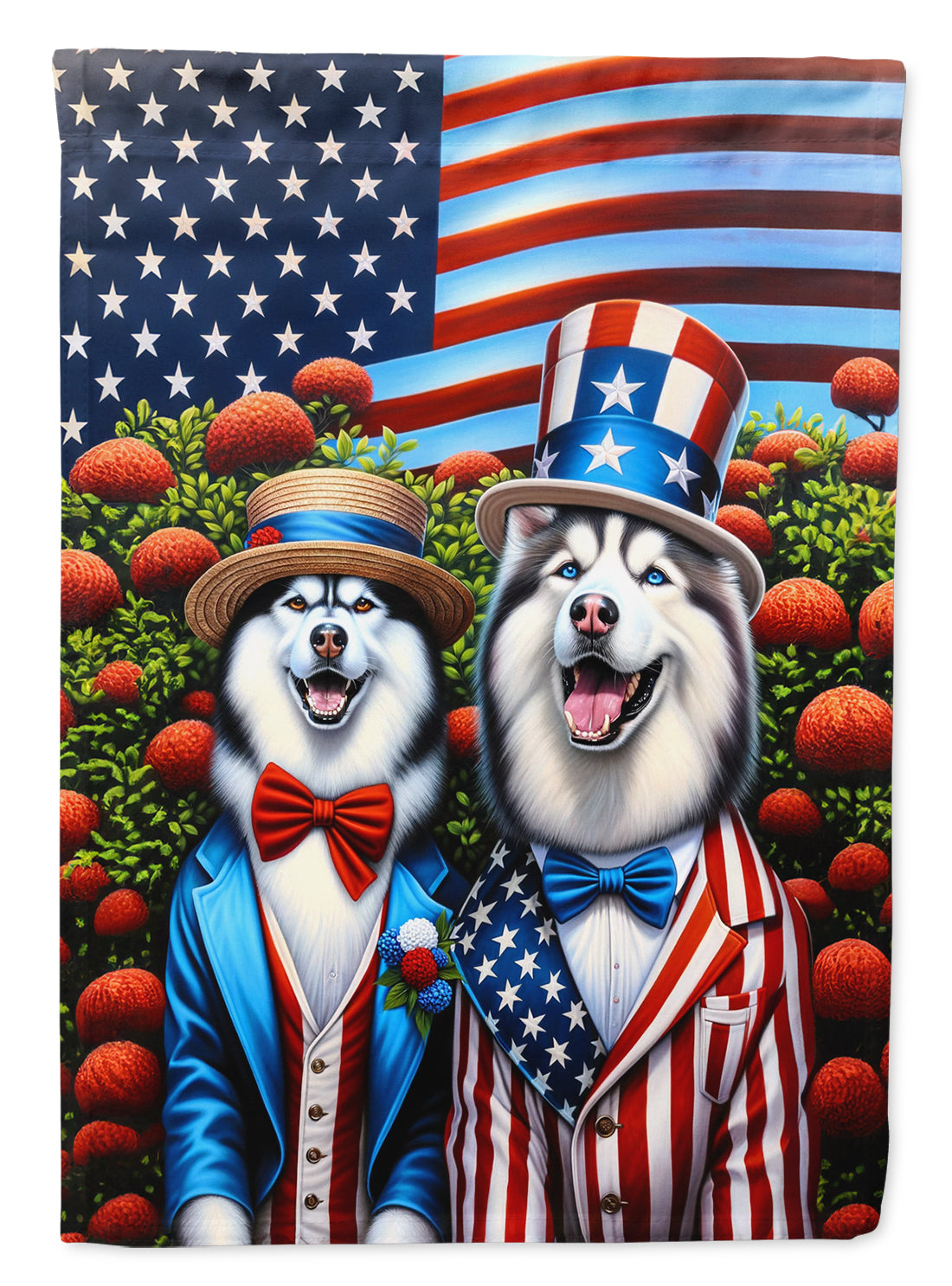 Buy this All American Siberian Husky House Flag