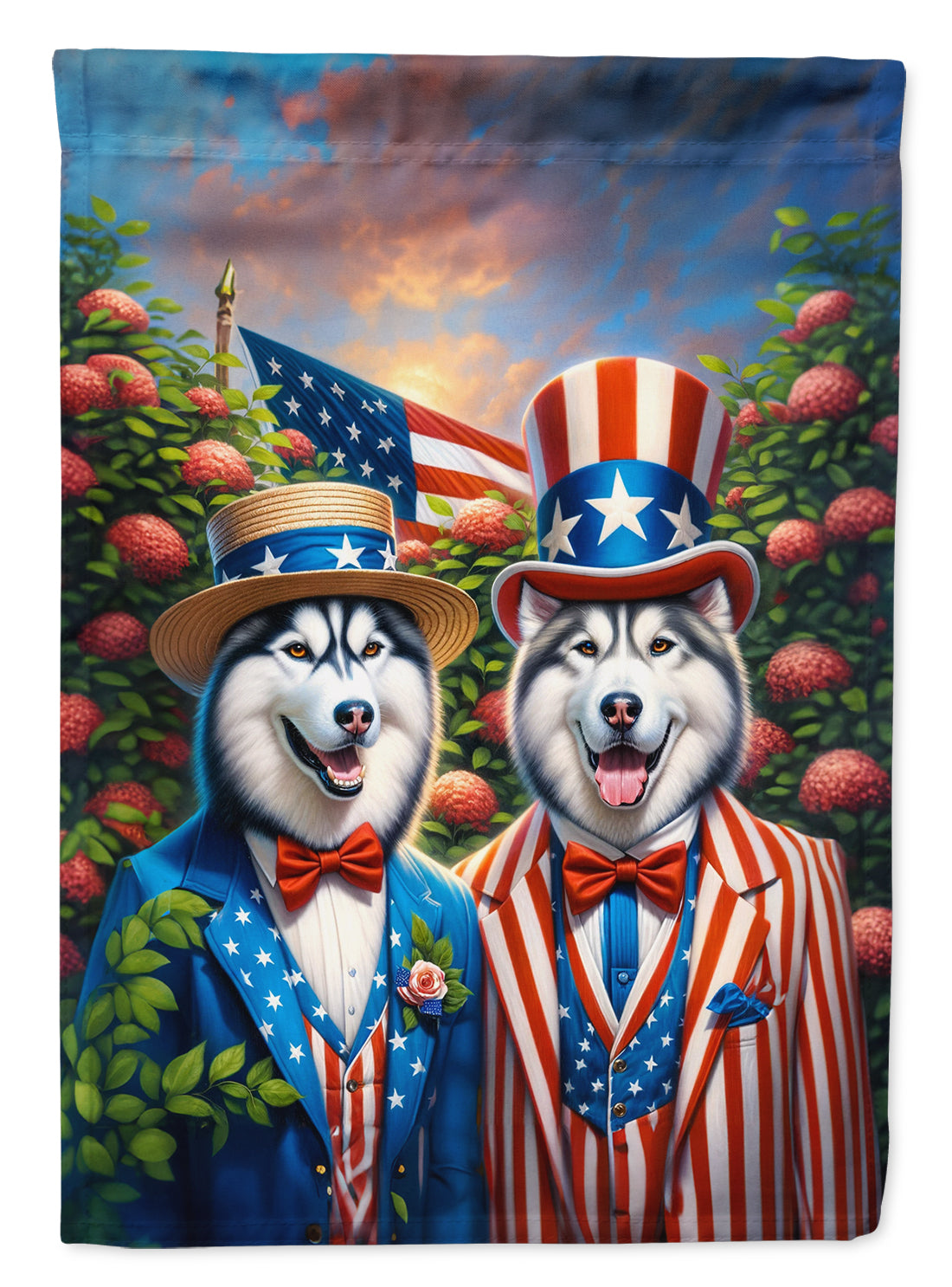 Buy this All American Siberian Husky House Flag