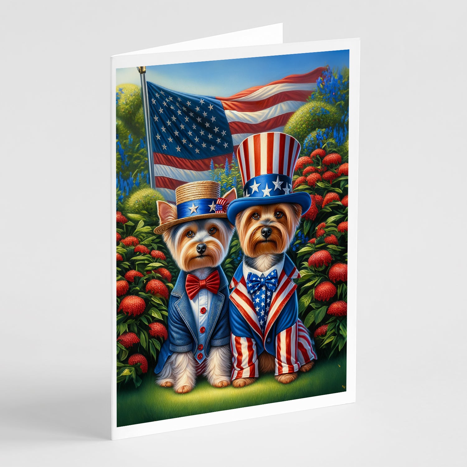 Buy this All American Silky Terrier Greeting Cards Pack of 8