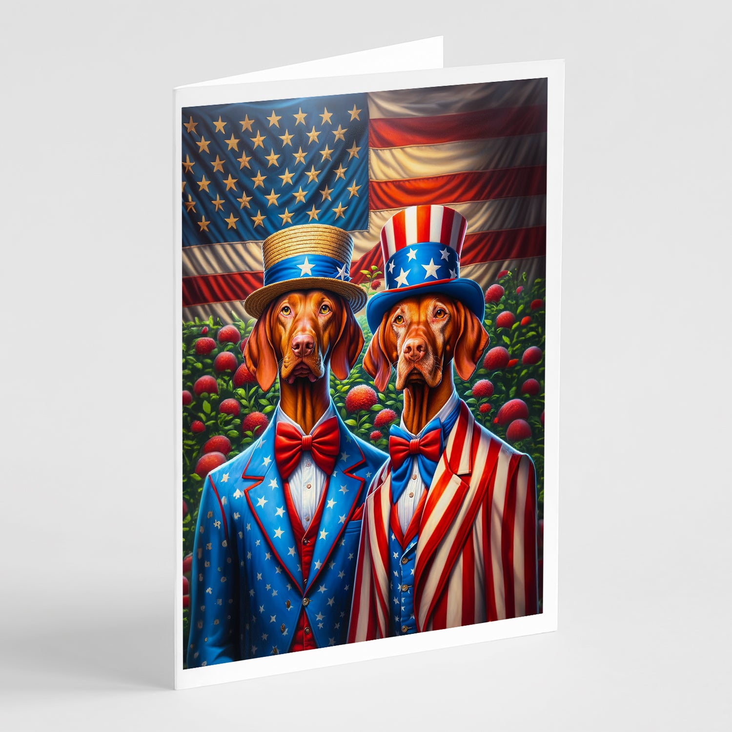 Buy this All American Vizsla Greeting Cards Pack of 8