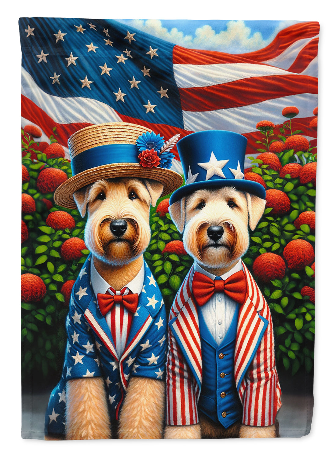 Buy this All American Wheaten Terrier House Flag