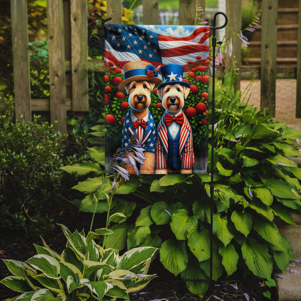 All American Wheaten Terrier Garden Flag