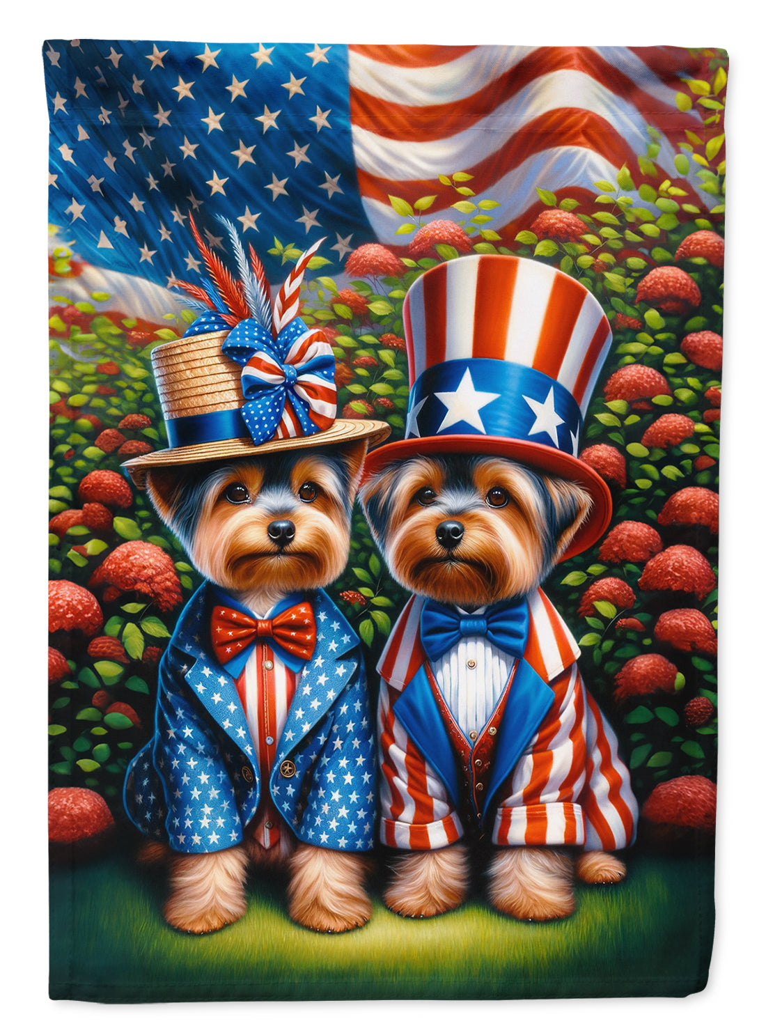 Buy this All American Yorkshire Terrier House Flag