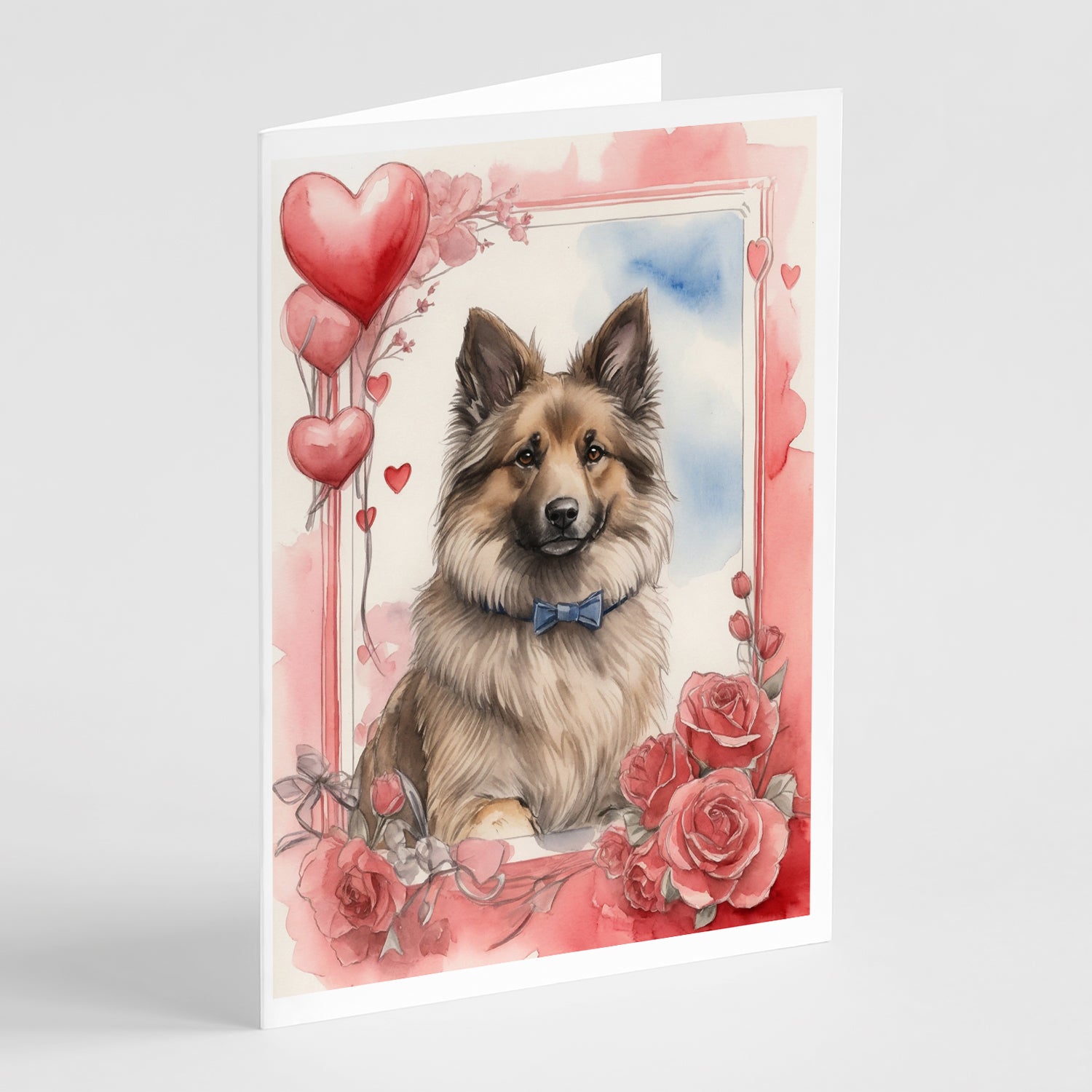 Buy this Belgian Tervuren Valentine Roses Greeting Cards Pack of 8