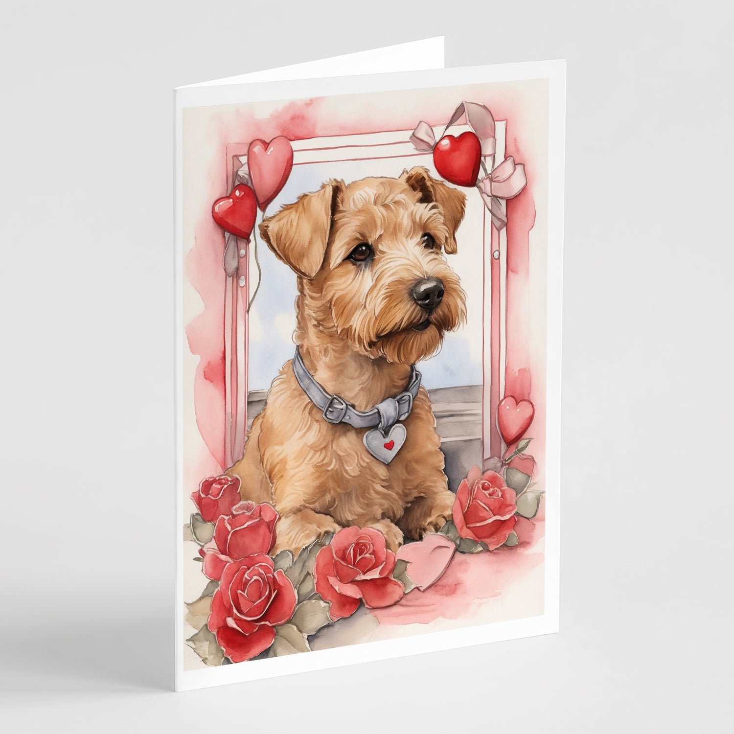 Buy this Lakeland Terrier Valentine Roses Greeting Cards Pack of 8