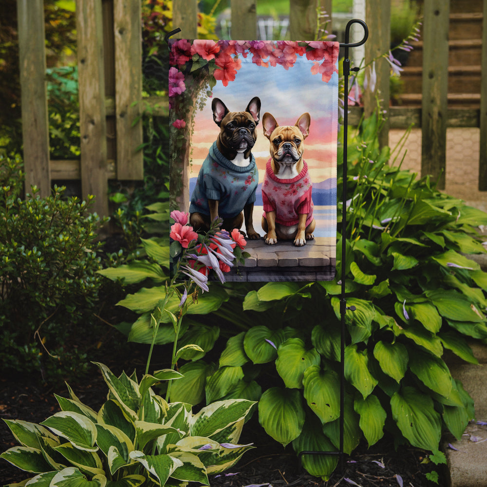 Buy this French Bulldog Two Hearts Garden Flag